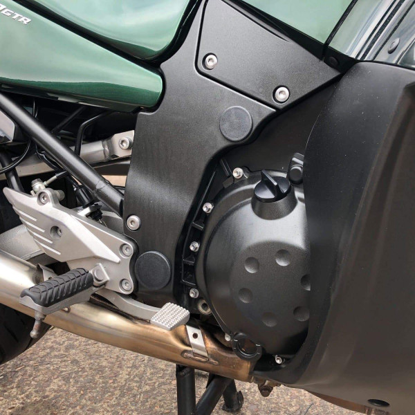 Pyramid Plastics Pyramid frame end caps | matte black | kawasaki gtr 1400 2007>current